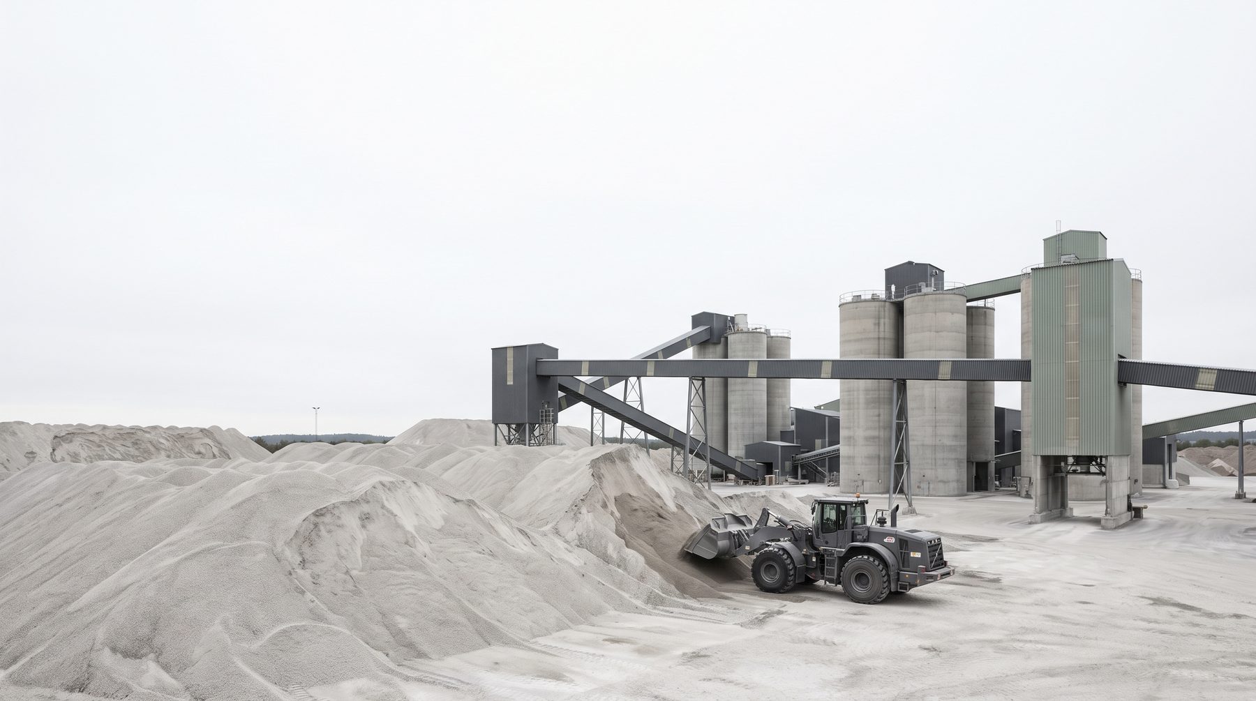Large-scale concrete structure showcasing the environmental impact and carbon reduction potential of NuGreen cement